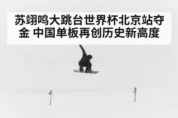 苏翊鸣大跳台世界杯北京站夺金 中国单板再创历史新高度